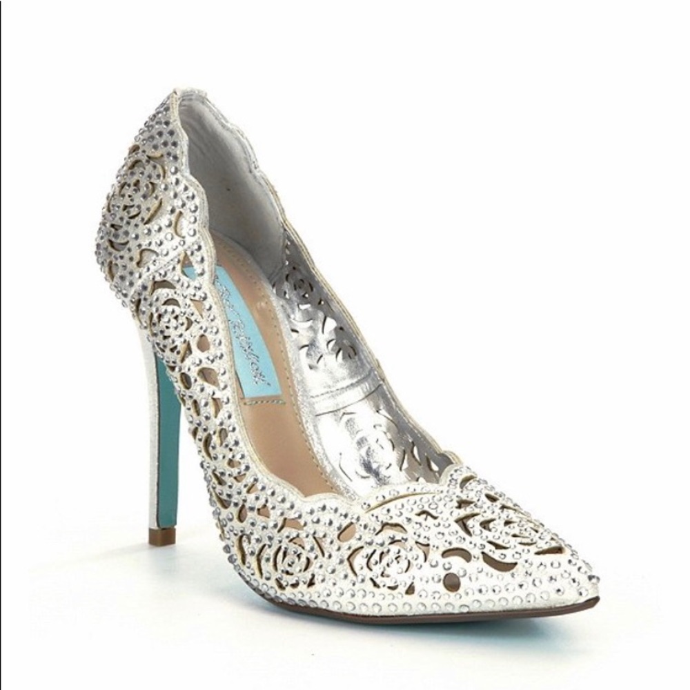 Betsey Johnson Emili Bridal Pump Heels